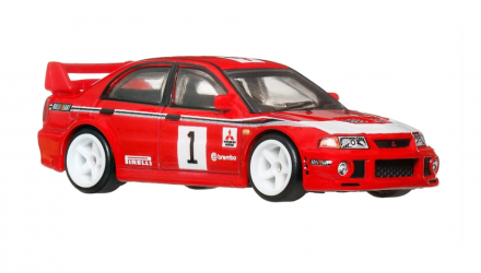 Машинка Premium Hot Wheels Mitsubishi Mitsubishi Lancer Evolution VI Thrill Climbers 1:64 JKF19 Red - Retromagaz, image 1