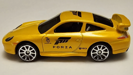 Тематическая Машинка Hot Wheels Porsche 911 GT3 Forza 1:64 HLK28 Yellow - Retromagaz, image 4