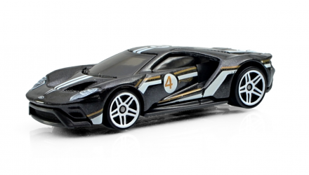 Машинка Базова Hot Wheels '17 Ford GT Then and Now 1:64 GTC78 Black - Retromagaz, image 2