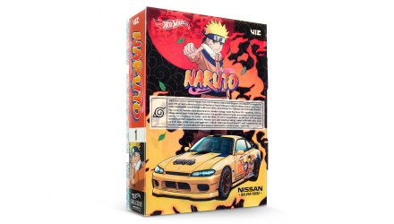 Машинка Premium Hot Wheels Naruto Nissan Silvia (S15) Mattel Creations Collaboratory 1:64 JNN04 Yellow - Retromagaz, image 7