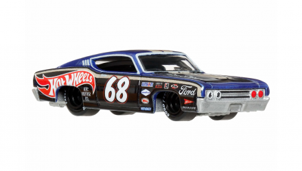 Машинка Premium Hot Wheels '69 Ford Torino Talladega Boulevard 1:64 JHW28 Black - Retromagaz, image 2
