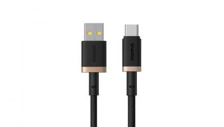 Кабель Baseus Dura Series Fast Charging Cable 60W USB 2.0 - USB Type-C Gold Black 1m - Retromagaz, image 1