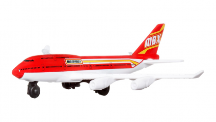 Тематическая Машинка Matchbox Boeing 747-400 Sky Busters 1:64 HHT34/HVM44 White - Retromagaz, image 2