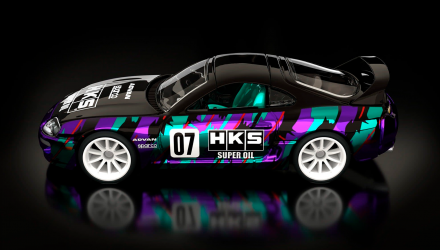 Машинка Premium Hot Wheels 1997 Toyota Supra HKS Red Line Club RLC 1:64 JCP18 Black - Retromagaz, image 3