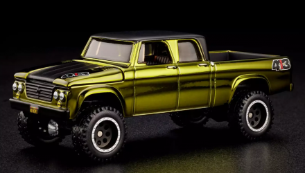 Машинка Premium Hot Wheels 1964 Dodge Power Wagon Red Line Club RLC 1:64 HWF09 Olive Green - Retromagaz, image 2