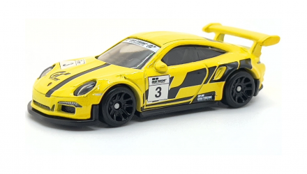 Тематическая Машинка Hot Wheels Porsche Porsche 911 GT3 RS Gran Turismo 1:64 HRV65 Yellow - Retromagaz, image 1