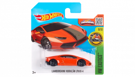 Машинка Базова Hot Wheels Lamborghini Huracan LP 610-4 Exotics 1:64 DHR00 Orange - Retromagaz, image 1