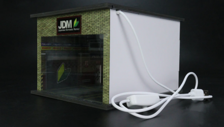 Диорама G-Fans JDM Garage Diorama with LED 1:64 710018 Black - Retromagaz, image 1