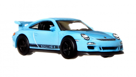 Машинка Premium Hot Wheels Porsche 911 GT3 RS Deutschland Design 1:64 HCJ94 Light Blue - Retromagaz, image 6