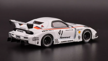 Машинка Premium MINI GT Mazda RX-7 LB-Super Silhouette #41 1:64 MGT00773-CH White - Retromagaz, image 4