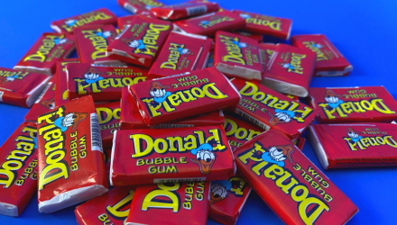 Набор Жевательная Резинка 100шт Donald Bubble Gum Red Blue Yellow Green 4,5g - Retromagaz, image 1