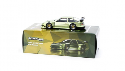 Машинка Premium Tarmac Works Toyota Sprinter Trueno AE86 GLOBAL64 1:64 T64G-060-GR Green - Retromagaz, image 4