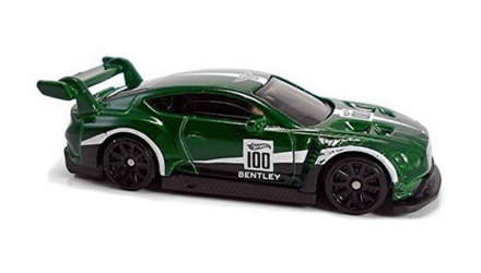 Машинка Базова Hot Wheels 2018 Bentley Continental GT3 Race Day 1:64 GRX93 Green - Retromagaz, image 4