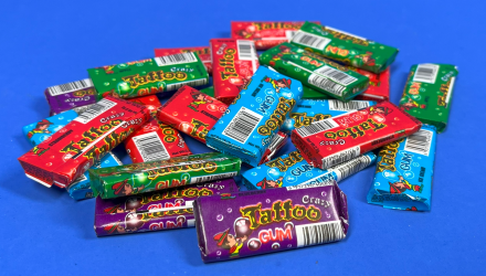 Набор Жевательная Резинка 100шт Crazy Tattoo Gum 2,5g - Retromagaz, image 1