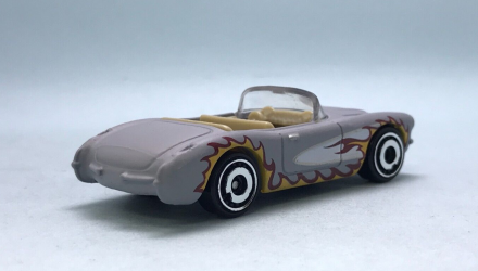 Машинка Базовая Hot Wheels 1956 Corvette Ken Barbie The Movie 1:64 HTB37 Grey - Retromagaz, image 2