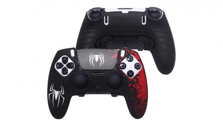 Чехол Силиконовый RMC PlayStation 5 Spider-Man + Touch Pad Sticker Black Red Новый - Retromagaz, image 3