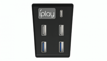 Адаптер iPlay PlayStation 5 Fat USB Type-C Hub Black Новый - Retromagaz, image 1