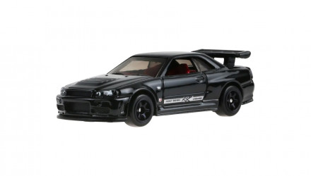 Машинка Базовая Hot Wheels Skyline GT-R (BNR34) Nissan 1:64 JJL88 Black - Retromagaz, image 1