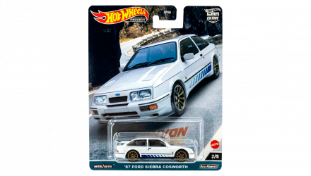 Машинка Premium Hot Wheels '87 Ford Sierra Cosworth Canyon Warriors 1:64 HKC54 White - Retromagaz, image 1