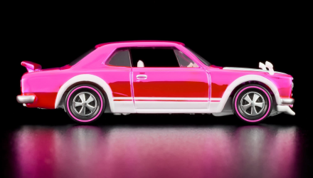 Машинка Premium Hot Wheels 1972 Skyline H/T 2000GT-R Red Line Club RLC 1:64 JKC01 Pink - Retromagaz, image 3