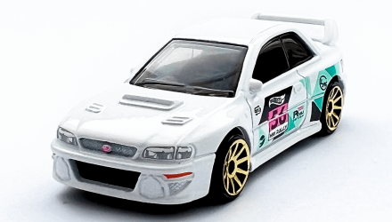 Машинка Базова Hot Wheels '98 Subaru Impreza 22B-STi Version Treasure Hunts Rally Champs 1:64 HCY04 White - Retromagaz, image 3