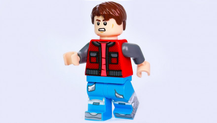 Фігурка Lego Back to the Future Marty McFly Red Jacket with Pockets Films btf001 10300 Б/У - Retromagaz, image 3