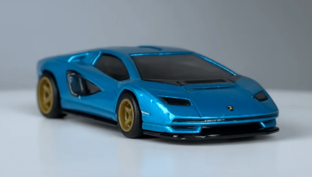 Машинка Premium Hot Wheels Lamborghini Countach LPI 800-4 Boulevard 1:64 HRT70 Blue - Retromagaz, image 4