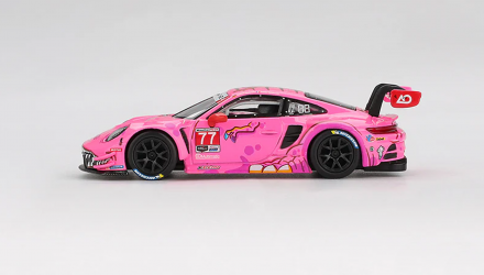 Машинка Premium MINI GT Porsche 911 GT3 R #77 AO Racing 2024 1:64 MGT01052 Pink - Retromagaz, image 3