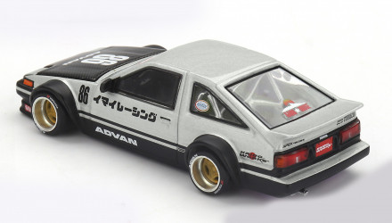 Машинка Premium Kaido House x MiNI GT Toyota AE86 Sprinter Trueno Kaido Street V2 1:64 KHMG218 White - Retromagaz, image 2