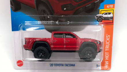 Машинка Базовая Hot Wheels '20 Toyota Tacoma Hot Trucks 1:64 HCX56 Red - Retromagaz, image 3