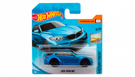 Машинка Базова Hot Wheels 2016 BMW M2 Factory Fresh 1:64 FJV53 Metallic Blue - Retromagaz, image 1