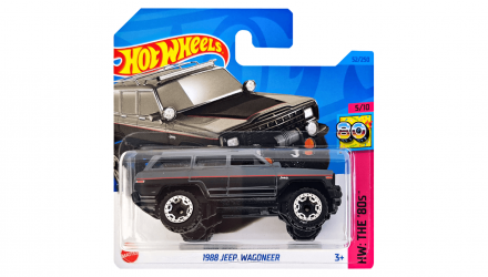 Машинка Базова Hot Wheels '88 Jeep Wagoneer The `80S 1:64 HKG86 Dark Grey - Retromagaz, image 1