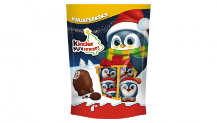 Цукерки Kinder Шоколадні Mini Friends Penguin з Хрустким Печивом 122g - Retromagaz, image 1