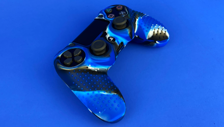 Чохол Силіконовий RMC PlayStation 4 Blue Camouflage Новий - Retromagaz, image 1