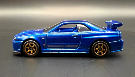 Машинка Базова Hot Wheels Skyline GT-R (BNR34) Nissan 1:64 JJK34 Blue - Retromagaz, image 3