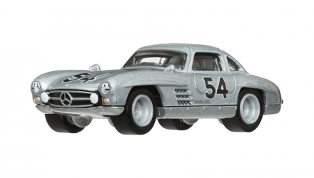 Машинка Premium Hot Wheels Mercedes-Benz 300 SL та Транспортер '55 Blaues Wunder Team Transport 1:64 HRV48 Silver 2шт - Retromagaz, image 1