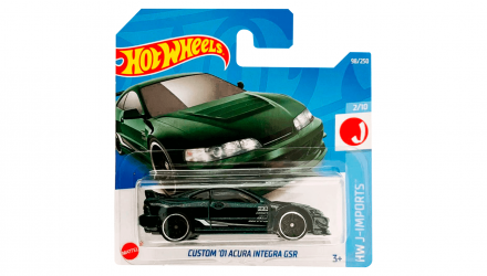 Машинка Базова Hot Wheels Custom '01 Acura Integra GSR J-Imports 1:64 HCV84 Green - Retromagaz, image 1