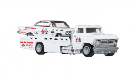 Машинка Premium 2шт Hot Wheels '61 Impala та Horizon Hauler Team Transport 1:64 JHX88 White - Retromagaz, image 1