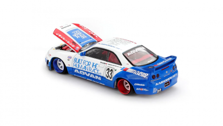 Машинка Premium Kaido House x MiNI GT Nissan Skyline GT-R (R33) BFTHR V1 1:64 KHMG213 White - Retromagaz, image 2