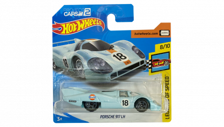 Машинка Базовая Hot Wheels Porsche 917 LH Gulf Project Cars 2 Legends of Speed 1:64 FJV93 Blue - Retromagaz, image 1