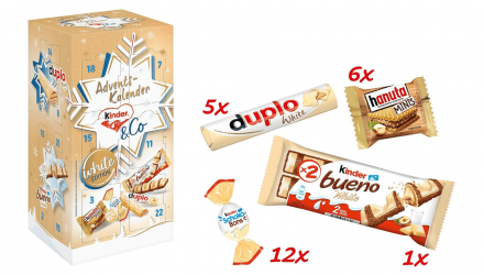 Адвент-Календарь Kinder & Co Advent-Calendar White Edition 295g - Retromagaz, image 3