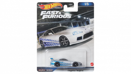 Машинка Premium Hot Wheels Toyota Supra Fast & Furious 1:64 HNW46/HKD25 Silver - Retromagaz, image 1