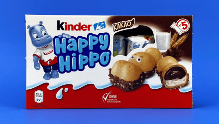 Набір Батончик Kinder Happy Hippo Cocoa 5 Pieces 103g 10шт - Retromagaz, image 1