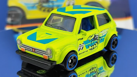 Тематическая Машинка Hot Wheels Custom '70 Honda N600 Neon Speeders 1:64 JBY92 Yellow - Retromagaz, image 1