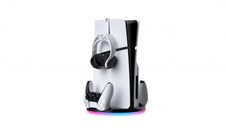 Зарядное Устройство Проводной RMC PlayStation 5 Slim с RGB-подсветкой JYS-P5196 Black Новый - Retromagaz, image 2