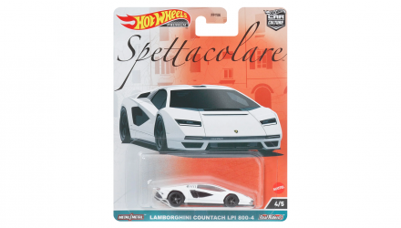 Машинка Premium Hot Wheels Lamborghini Countach LPI 800-4 Spettacolare 1:64 FPY86/HKC40 White - Retromagaz, image 1