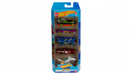 Машинка Базовая Hot Wheels Hover Storm / Gazella / Loco Motorin / Circle Trucker / Shark City 1:64 HLY67 White 5шт - Retromagaz, image 1