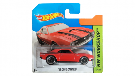 Машинка Базовая Hot Wheels '68 Copo Camaro Workshop 1:64 BFG66 Red - Retromagaz, image 1