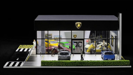 Диорама G-Fans Lamborghini Display Center 1:64 710034 Black - Retromagaz, image 1