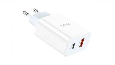 Зарядное Устройство Hoco C97A USB Type-C + USB White - Retromagaz, image 2